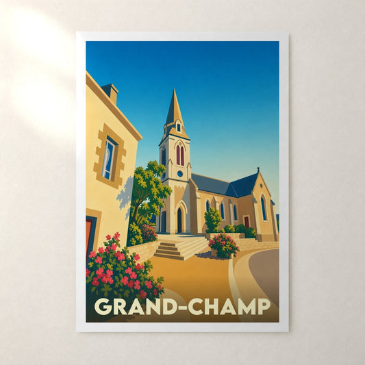 Affiche Grand-Champ – sans cadre, accrochée au mur