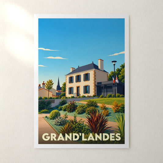 Affiche Grand'Landes – sans cadre, accrochée au mur