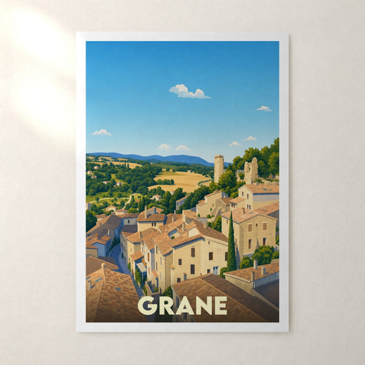 Affiche Grane – sans cadre, accrochée au mur
