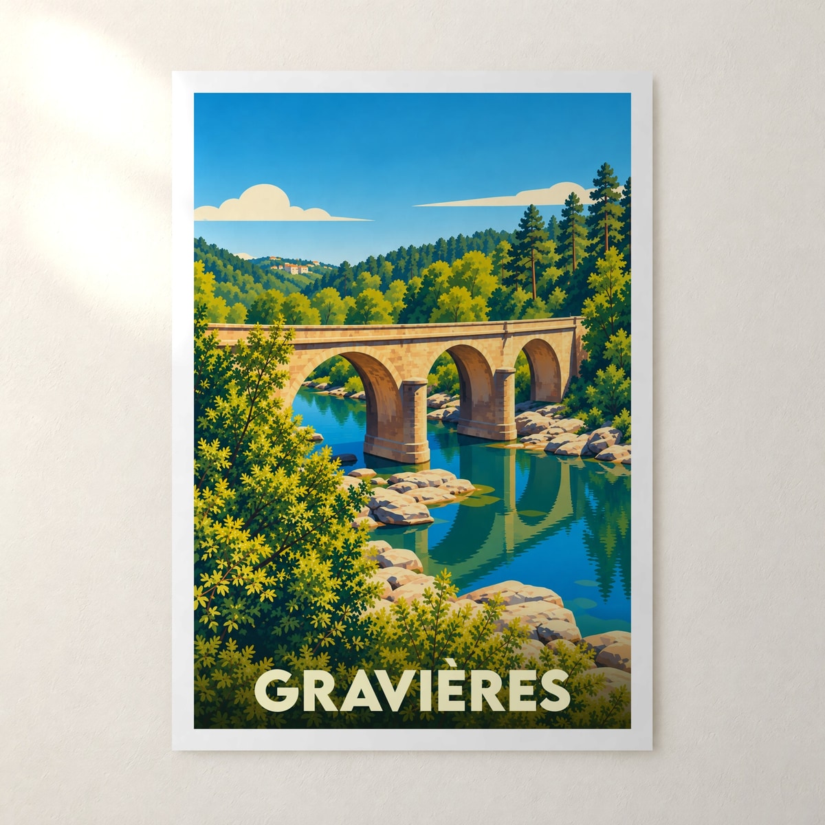 Affiche Gravières – sans cadre, accrochée au mur