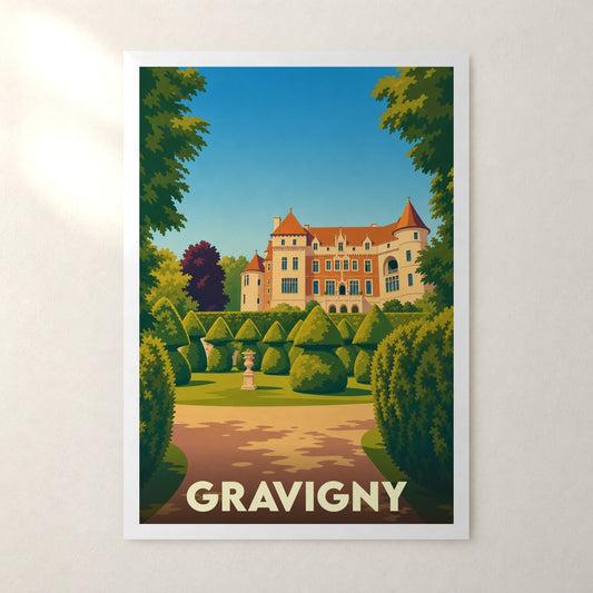 Affiche Gravigny – sans cadre, accrochée au mur