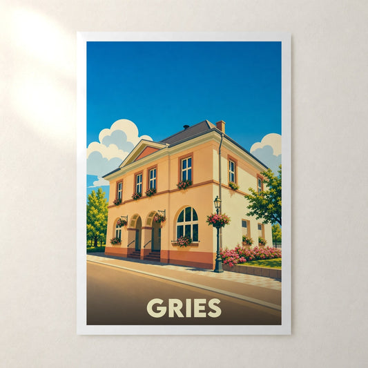 Affiche Gries – sans cadre, accrochée au mur