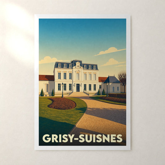 Affiche Grisy-Suisnes – sans cadre, accrochée au mur