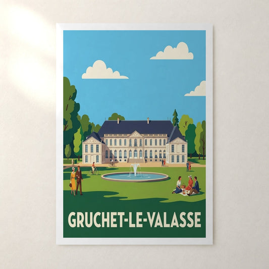 Affiche Gruchet-le-Valasse – sans cadre, accrochée au mur