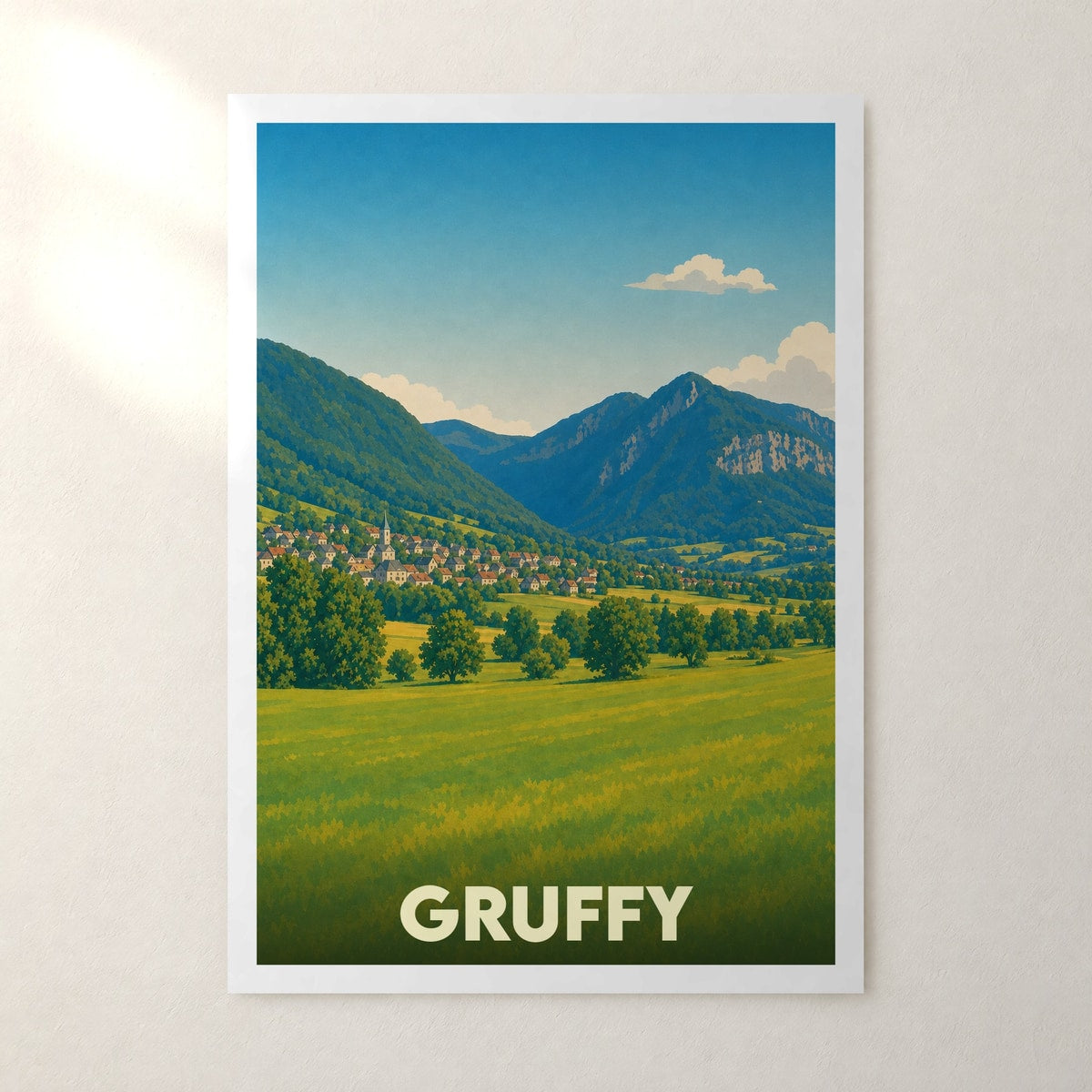 Affiche Gruffy – sans cadre, accrochée au mur