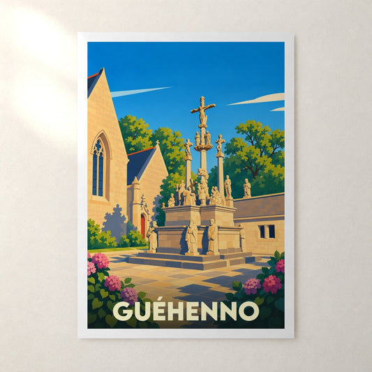 Affiche Guéhenno – sans cadre, accrochée au mur