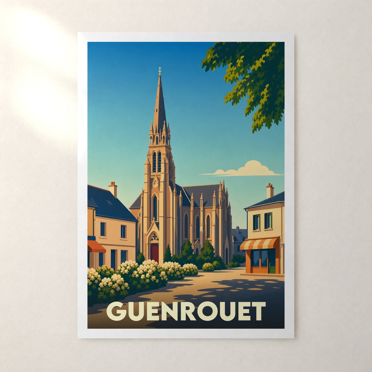 Affiche Guenrouet – sans cadre, accrochée au mur