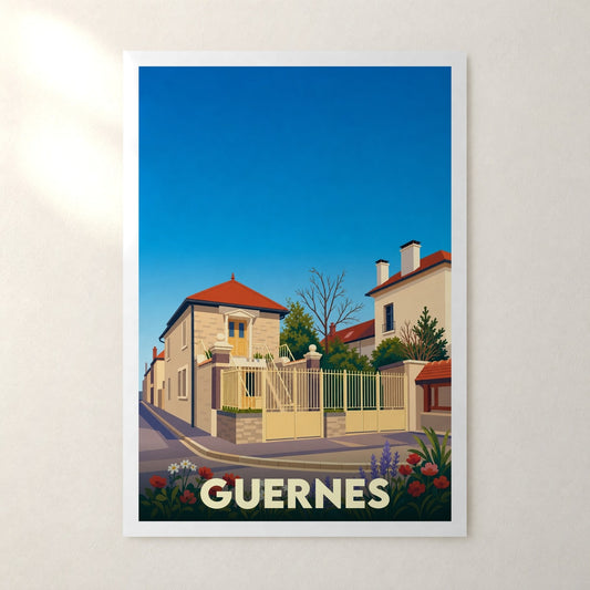 Affiche Guernes – sans cadre, accrochée au mur