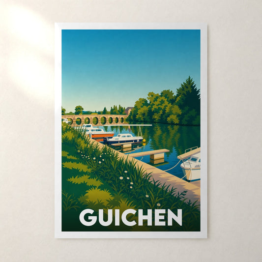 Affiche Guichen – sans cadre, accrochée au mur