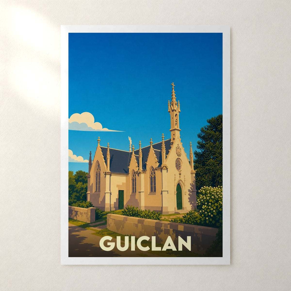 Affiche Guiclan – sans cadre, accrochée au mur
