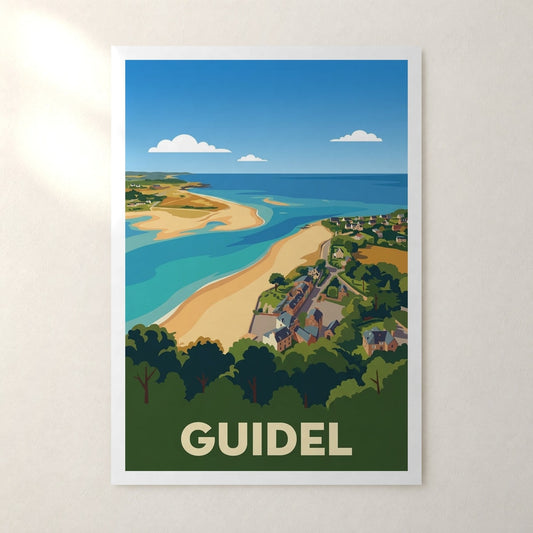 Affiche Guidel – sans cadre, accrochée au mur