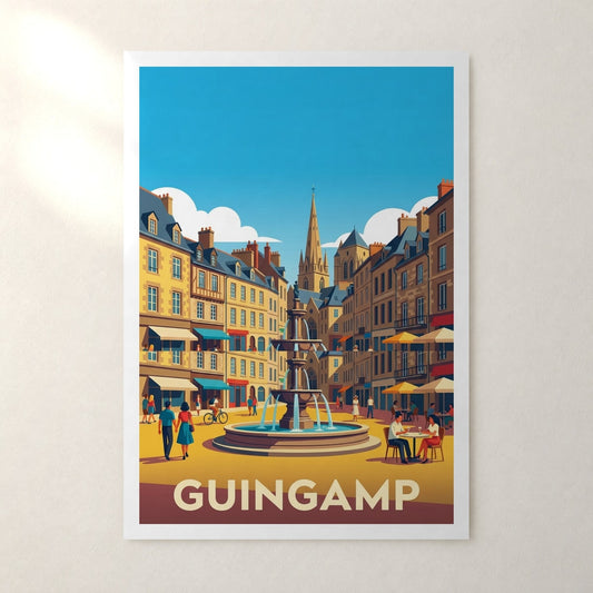 Affiche Guingamp – sans cadre, accrochée au mur
