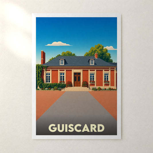 Affiche Guiscard – sans cadre, accrochée au mur