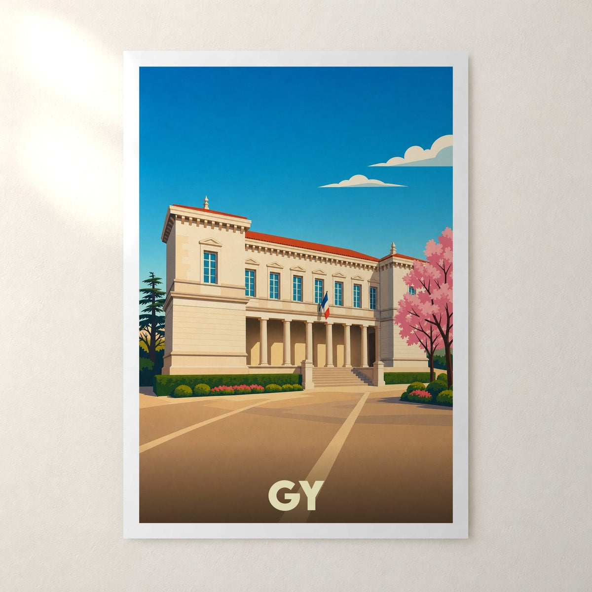 Affiche Gy – sans cadre, accrochée au mur
