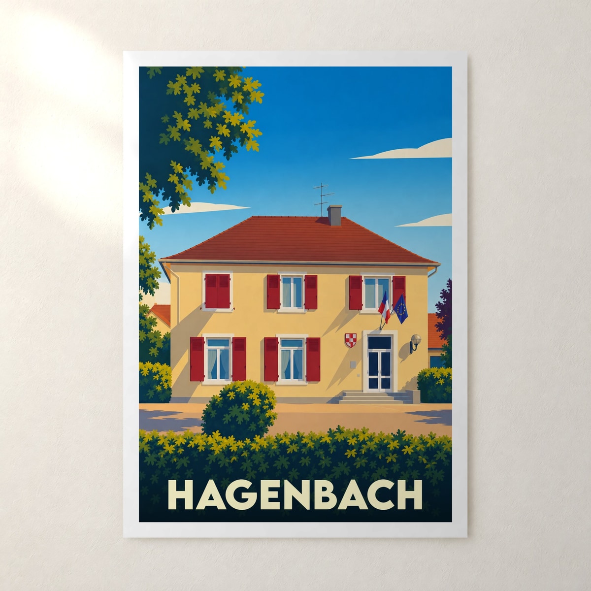 Affiche Hagenbach – sans cadre, accrochée au mur