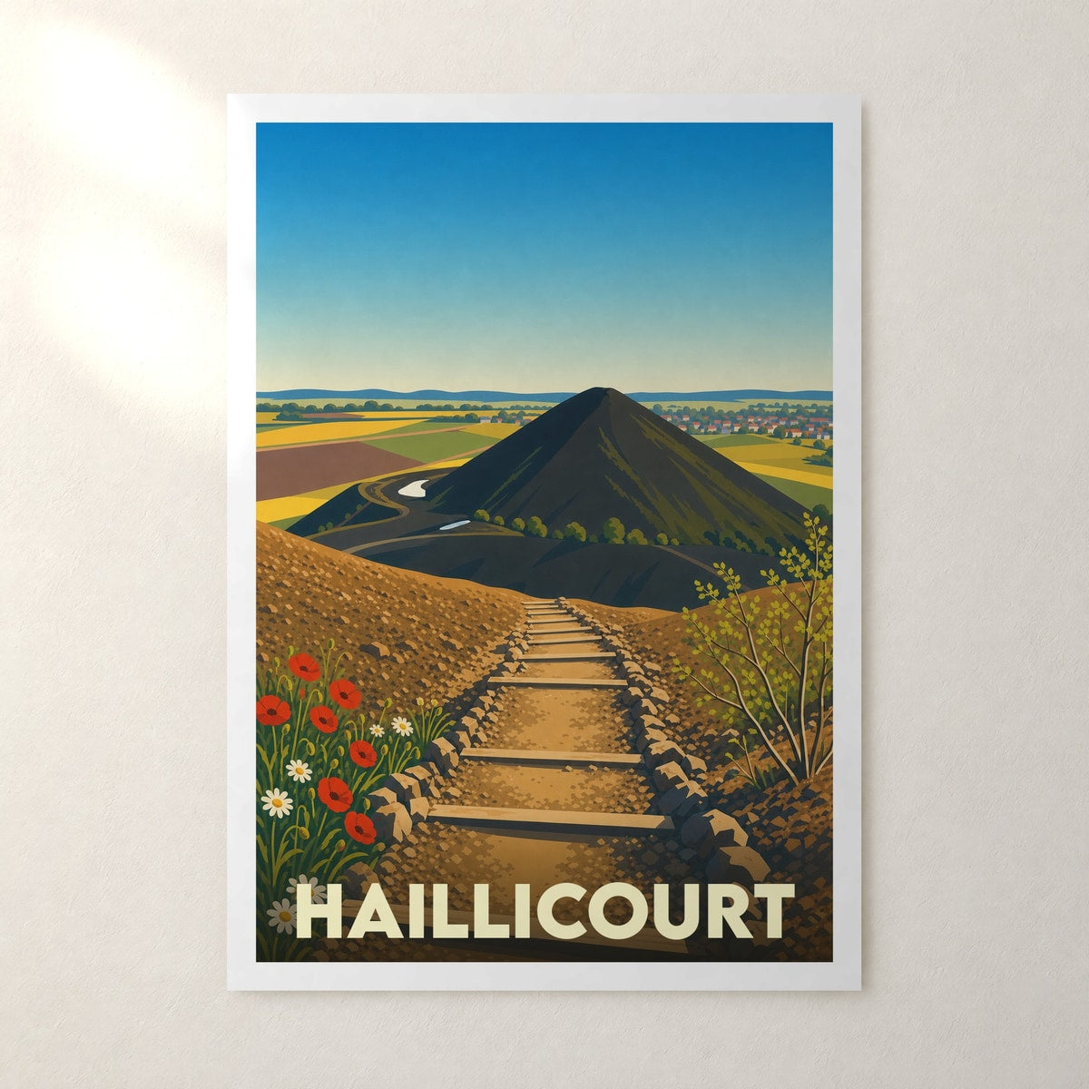 Affiche Haillicourt – sans cadre, accrochée au mur