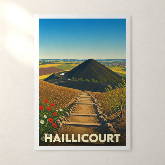 Affiche Haillicourt – sans cadre, accrochée au mur