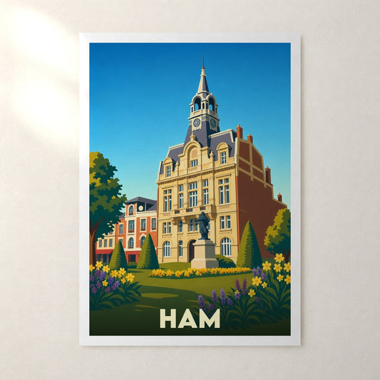 Affiche Ham – sans cadre, accrochée au mur