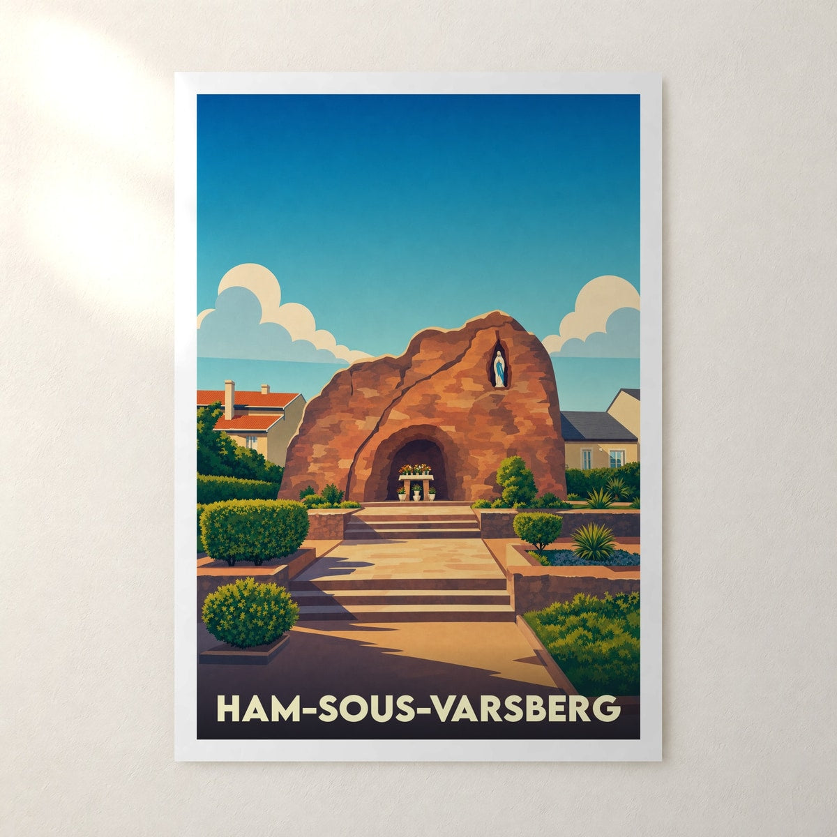 Affiche Ham-sous-Varsberg – sans cadre, accrochée au mur