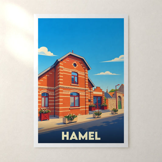 Affiche Hamel – sans cadre, accrochée au mur