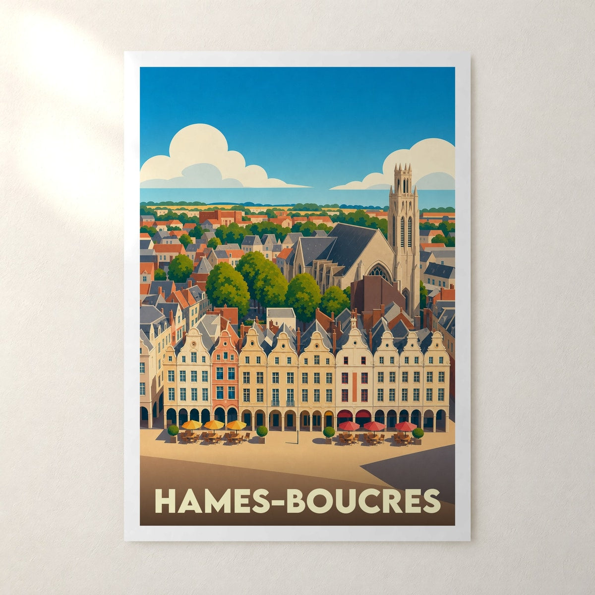 Affiche Hames-Boucres – sans cadre, accrochée au mur
