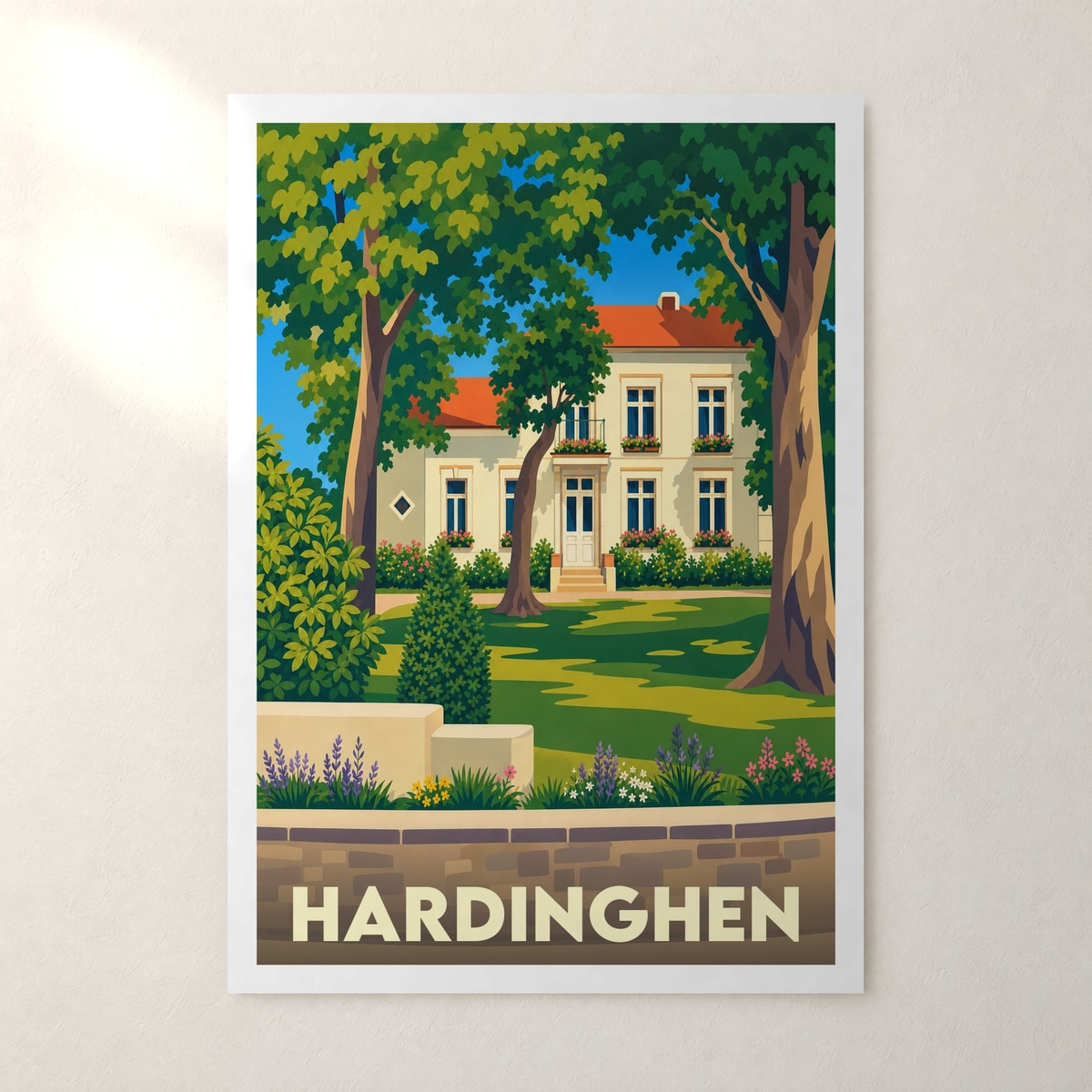 Affiche Hardinghen – sans cadre, accrochée au mur