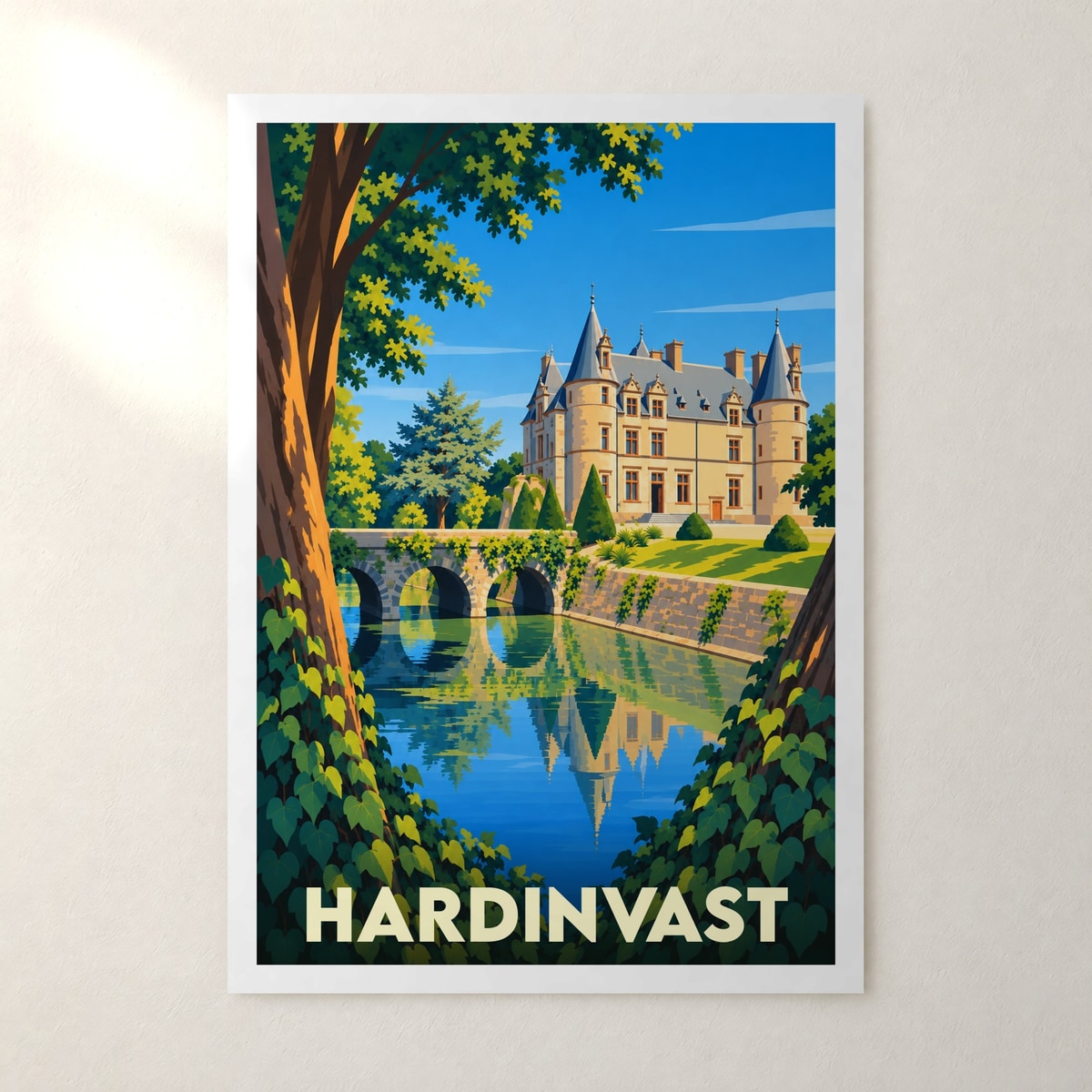 Affiche Hardinvast – sans cadre, accrochée au mur