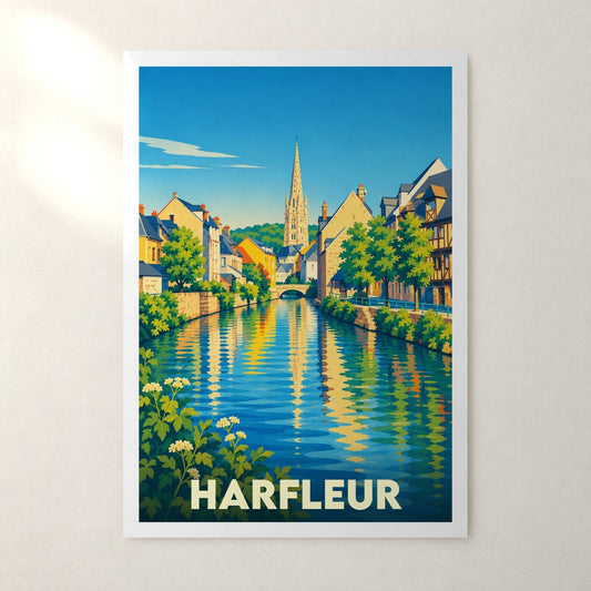Affiche Harfleur – sans cadre, accrochée au mur