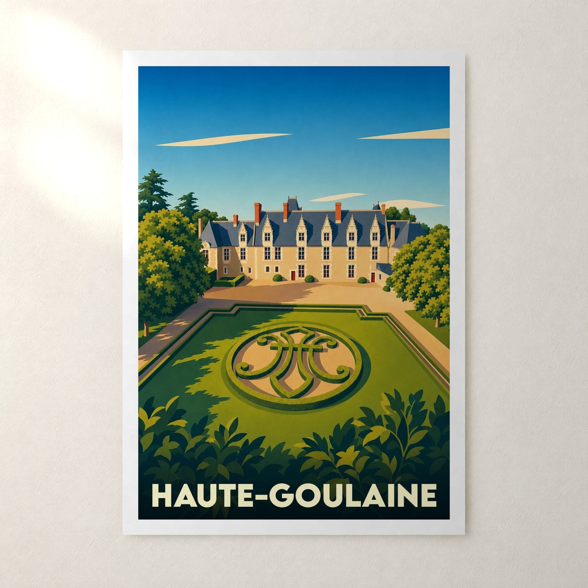 Affiche Haute-Goulaine – sans cadre, accrochée au mur