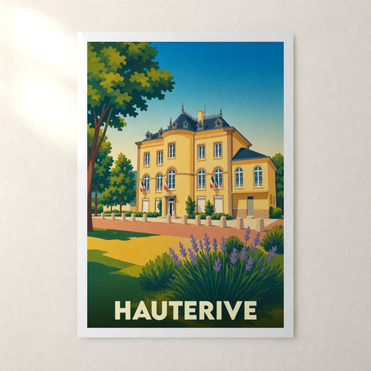 Affiche Hauterive – sans cadre, accrochée au mur