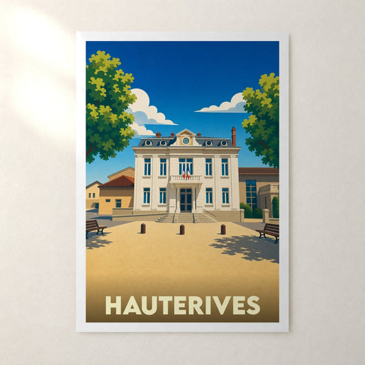 Affiche Hauterives – sans cadre, accrochée au mur