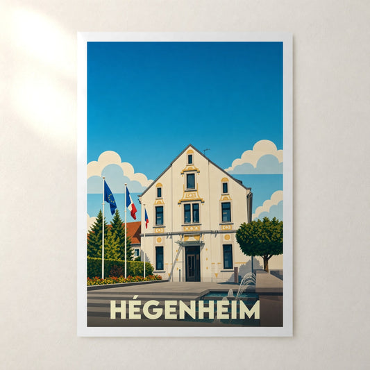 Affiche Hégenheim – sans cadre, accrochée au mur