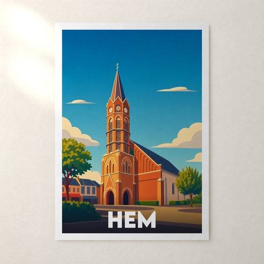 Affiche Hem – sans cadre, accrochée au mur