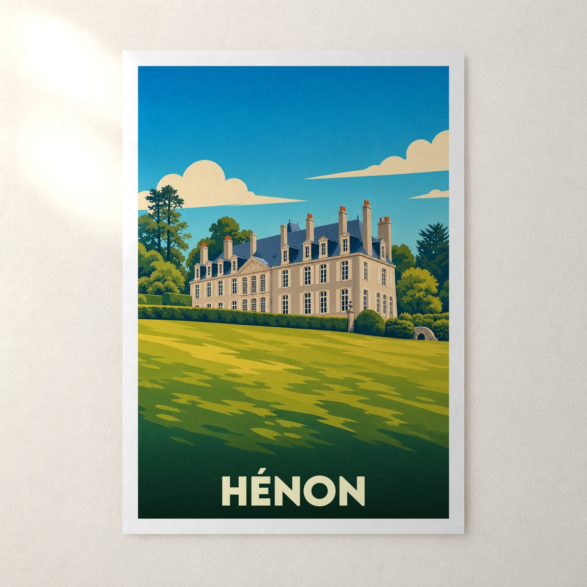 Affiche Hénon – sans cadre, accrochée au mur