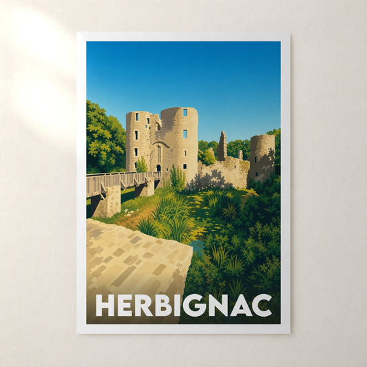 Affiche Herbignac – sans cadre, accrochée au mur