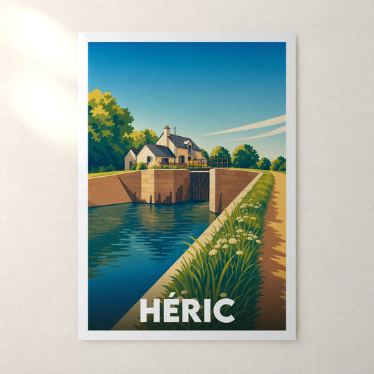 Affiche Héric – sans cadre, accrochée au mur