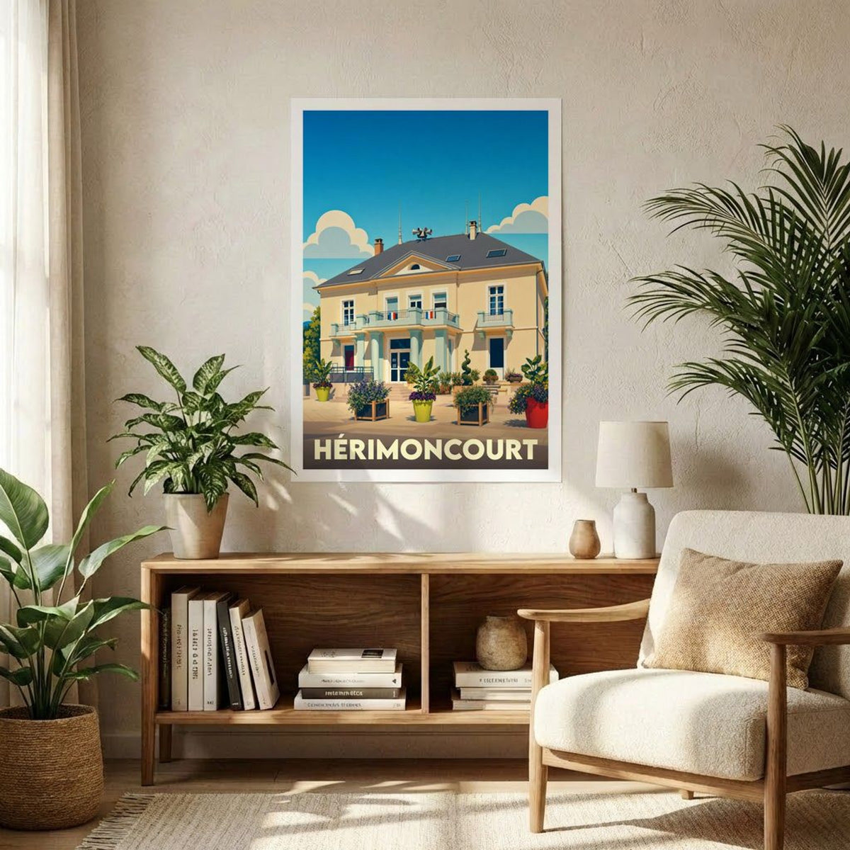 Affiche A1 (59,4 x 84,1 cm) Sans cadre souvenir de Hérimoncourt