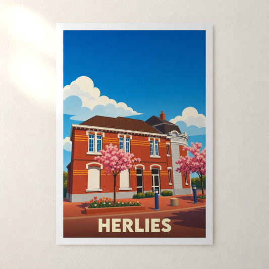 Affiche Herlies – sans cadre, accrochée au mur
