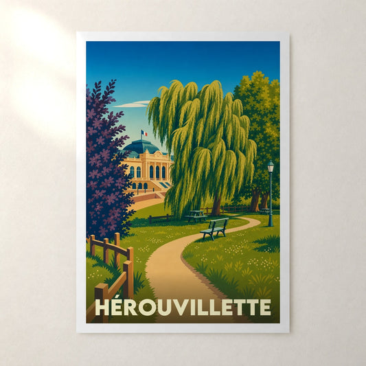 Affiche Hérouvillette – sans cadre, accrochée au mur