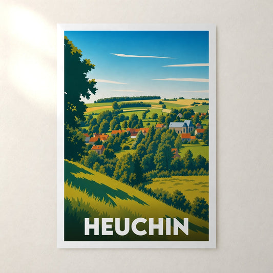 Affiche Heuchin – sans cadre, accrochée au mur