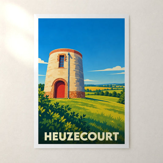 Affiche Heuzecourt – sans cadre, accrochée au mur