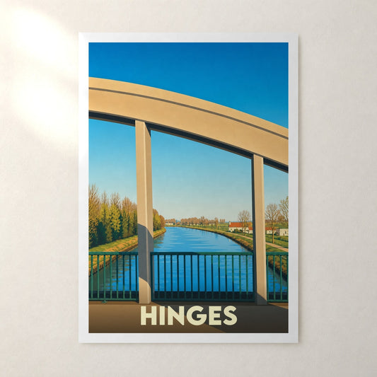 Affiche Hinges – sans cadre, accrochée au mur
