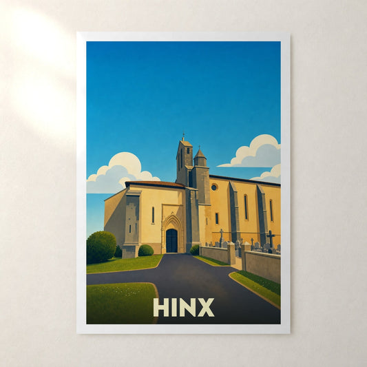Affiche Hinx – sans cadre, accrochée au mur