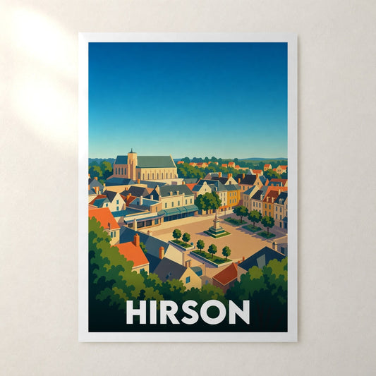 Affiche Hirson – sans cadre, accrochée au mur