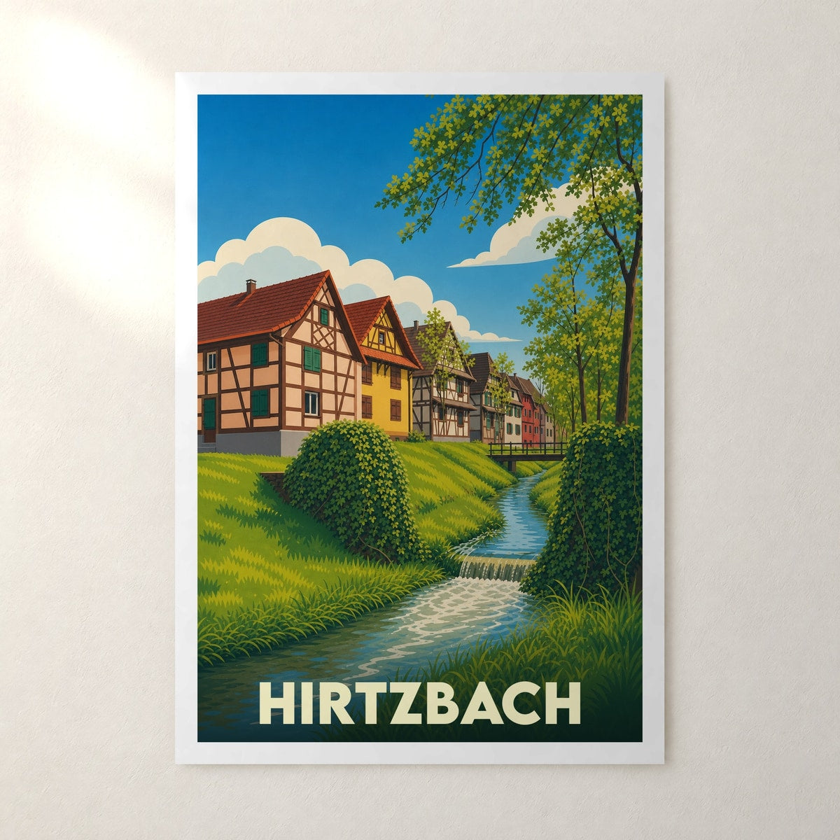 Affiche Hirtzbach – sans cadre, accrochée au mur