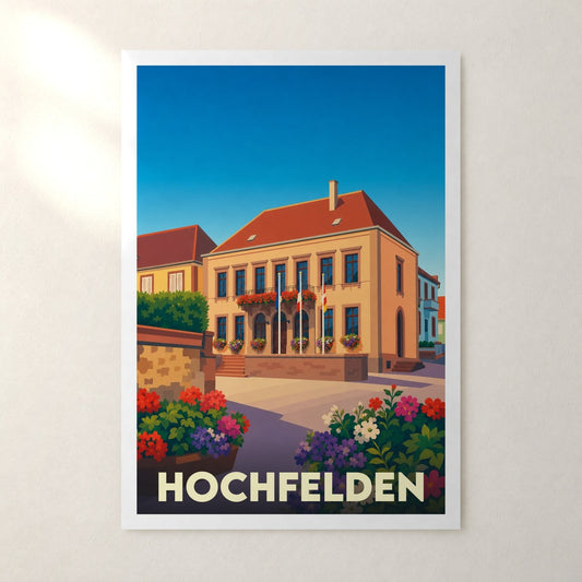 Affiche Hochfelden – sans cadre, accrochée au mur