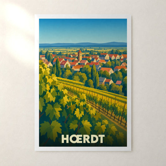 Affiche Hœrdt – sans cadre, accrochée au mur