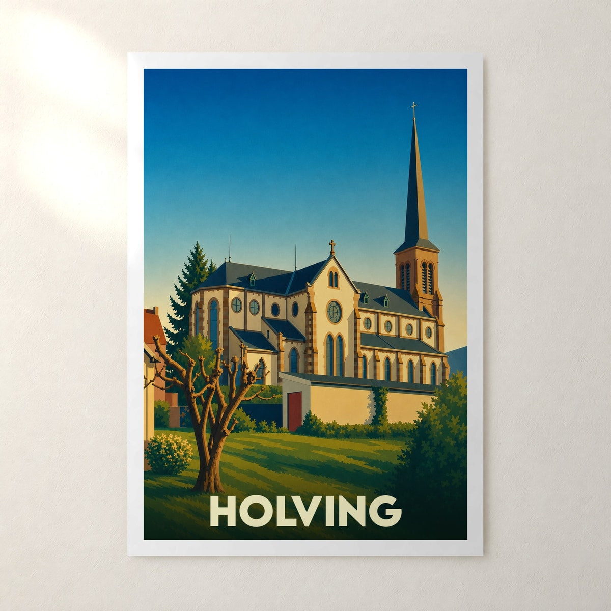 Affiche Holving – sans cadre, accrochée au mur