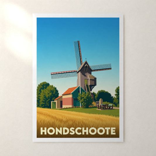 Affiche Hondschoote – sans cadre, accrochée au mur
