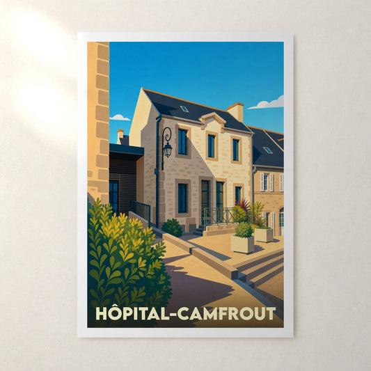 Affiche Hôpital-Camfrout – sans cadre, accrochée au mur